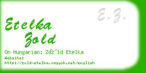 etelka zold business card